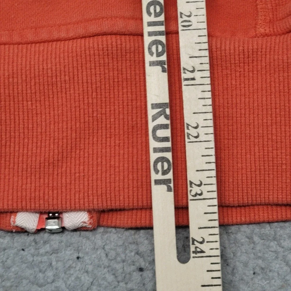 Lululemon Scuba Hoodie Womens Small Orange Full Zip Fleece Slim‎ Fit Sweatshirt
